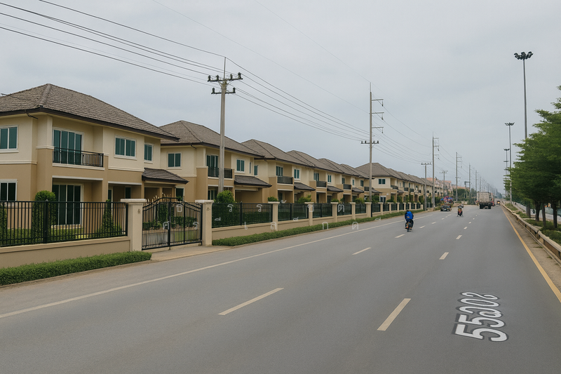 ภาพจำลอง หมู่บ้านบนตำเเหน่งของที่ดิน