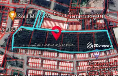 ขาย - ขาย ที่ดิน 12 ไร่ 2 งาน 66 ตารางวา ซ.กันตนา ต.บางม่วง อ.บางใหญ่ จ.นนทบุรี ถนนทางเข้ากว้าง 15.5 เมตร, นนทบุรี