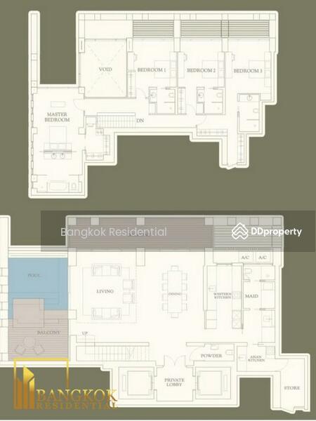 The Sukhothai Residences, Bangkok, 3 Sathorn Tai Road, Thung Maha Mek, Sathon, Bangkok, 4 Bedrooms, 328 sqm, Condo For Rent, by Bangkok Residential, 11374962 - DDproperty.com