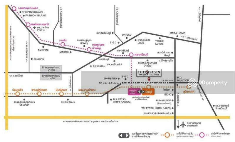 The Origin Ram 209 Interchange, Bangkok, Ramkhamhaeng Road, Min Buri, Bangkok, 1 Bedroom, 23 sqm, Condo For Rent, by Thapakorn Kamenketkarn, 11386124 - DDproperty.com