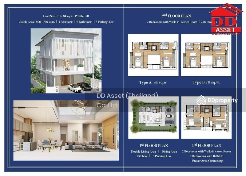 NEW HOUSE FOR SALE RAMA9 RESIDENCE บ้านใหม่ ขนาดใหญ่ พร้อมลิฟต์ พระราม9 เรสซิเด้น, กรุงเทพ, สวนหลวง, สวนหลวง, กรุงเทพ, 500 ตร.ม., บ้านเดี่ยว ขาย, โดย DD Asset (Thailand) Co.,Ltd, 11398330 - DDproperty.com