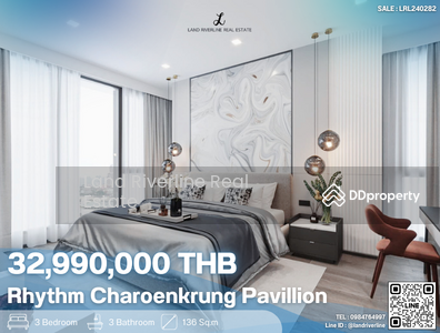 ขาย - Rhythm Charoenkrung Pavillion : ริธึ่ม เจริญกรุง พาวิลเลี่ยน, กรุงเทพ