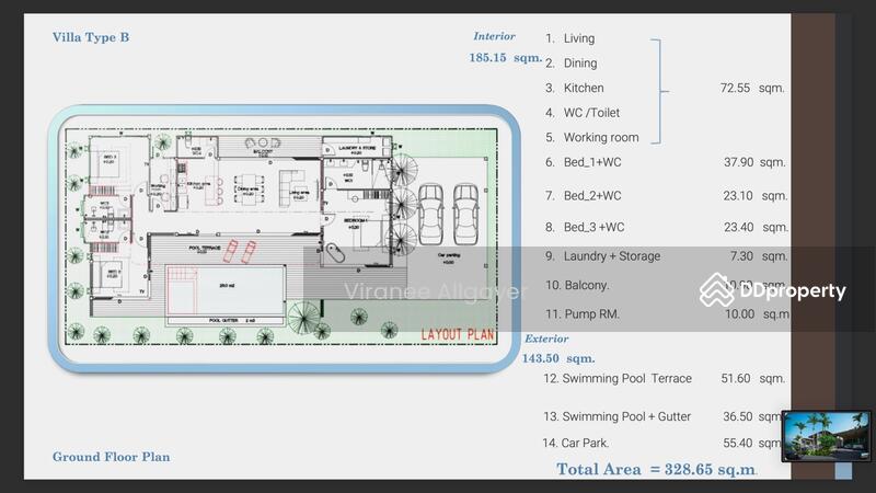 Ko Samui Grand Park Hill, Surat Thani, 2 Soi Maenam, Mae Nam, Ko Samui, Surat Thani, 3 Bedrooms, 328 sqm, Single Detached House For Sale, by Viranee Allgayer, 11413177 - DDproperty.com