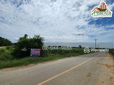 ขาย - ที่ดินใกล้โรงเรียนการบินกำแพงแสน (แปลงมุม) นครปฐม เนื้อที่ 45 ไร่ 70 ตารางวา, นครปฐม