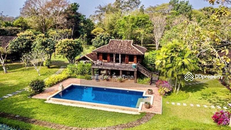 For Sale - Thai house for sale, 24.5 rai, private swimming pool. Overlooking the surrounding mountains., Chiang Mai