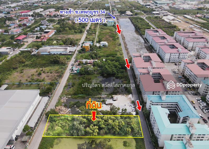 Land in Soi Thepkunchorn 34, Baan Eua-Athorn, Talat Thai, Khlong Luang, Pathum Thani, เทพกุญชร, Khlong Nung, Khlong Luang, Pathum Thani, , 1,600 sqm, Land For Sale, by Parinthida Sawuddisopakaykul, 11461390 - DDproperty.com