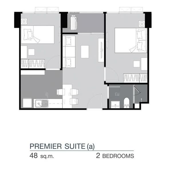 Supalai Loft Prajadhipok-Wongwian Yai, Bangkok, Prajadhipok Road, Somdet Chao Phraya, Khlong San, Bangkok, 2 Bedrooms, 48 sqm, Condo For Rent, by Ulaiwan Boonsiri, 11464189 - DDproperty.com
