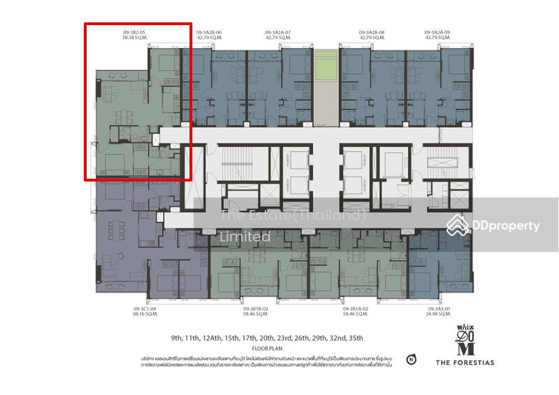 Whizdom The Forestias, Samut Prakan, Debaratana Road, Bang Kaeo, Bang Plee, Samut Prakan, 2 Bedrooms, 78 sqm, Condo For Sale, by The Estate(Thailand) Limited, 11495739 - DDproperty.com