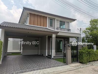 ขาย - ขายบ้านเดี่ยวหลังใหม่ ใจกลางหนองมน หลังมุม พร้อมพื้นที่สวน หมู่บ้านแกรนด์วัลเล่ หนองมน (Office P ), ชลบุรี