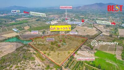 ขาย - ขายที่ดินเปล่า ถนนเพชรเกษม เส้น หัวหิน - ปราณบุรี ใกล้การไฟฟ้าปราณบุรี ขนาด 36 ไร่ วิวเขาสวยมาก, ประจวบคีรีขันธ์
