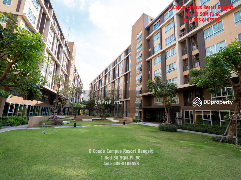 Dcondo Campus Resort Rangsit, Pathum Thani, 89 Soi Mu Ban Kritsana House Khlong Luang Road, Khlong Nung, Khlong Luang, Pathum Thani, 1 Bedroom, 30 sqm, Condo For Rent, by TITISAK Jane, 11504503 - DDproperty.com