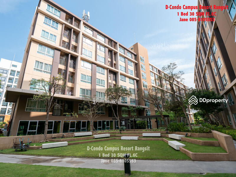 Dcondo Campus Resort Rangsit, Pathum Thani, 89 Soi Mu Ban Kritsana House Khlong Luang Road, Khlong Nung, Khlong Luang, Pathum Thani, 1 Bedroom, 30 sqm, Condo For Rent, by TITISAK Jane, 11504503 - DDproperty.com