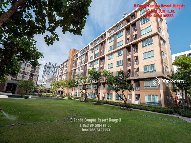 Dcondo Campus Resort Rangsit : ดี คอนโด แคมปัส รีสอร์ท รังสิต, ปทุมธานี, 89 ซอยหมู่บ้านกฤษณาเฮ้าส์ ถนนคลองหลวง, คลองหนึ่ง, คลองหลวง, ปทุมธานี, 30 ตร.ม., คอนโด ให้เช่า, โดย ฐิติศักดิ์ เจน, 11504503 - DDproperty.com