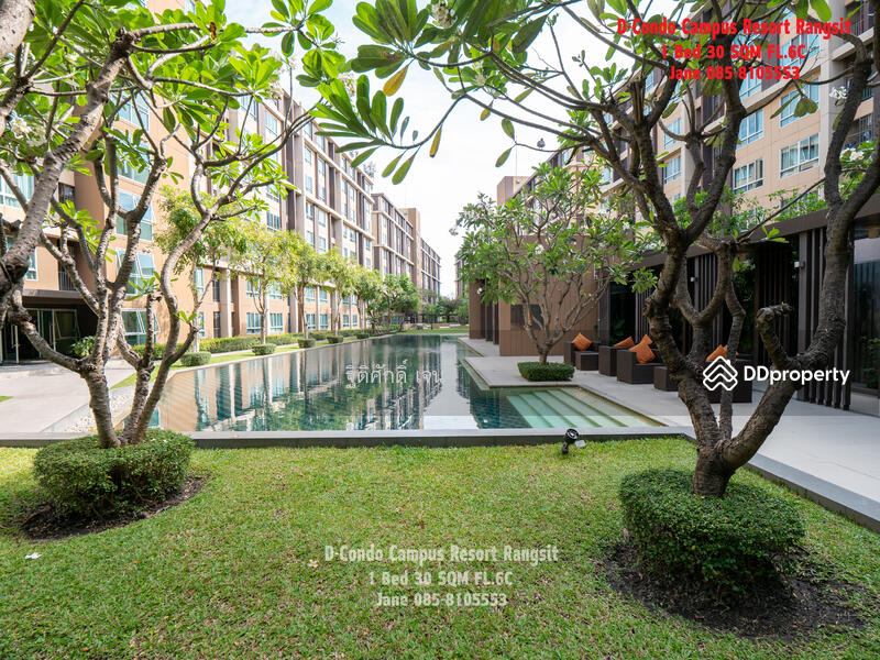 Dcondo Campus Resort Rangsit : ดี คอนโด แคมปัส รีสอร์ท รังสิต, ปทุมธานี, 89 ซอยหมู่บ้านกฤษณาเฮ้าส์ ถนนคลองหลวง, คลองหนึ่ง, คลองหลวง, ปทุมธานี, 30 ตร.ม., คอนโด ให้เช่า, โดย ฐิติศักดิ์ เจน, 11504503 - DDproperty.com