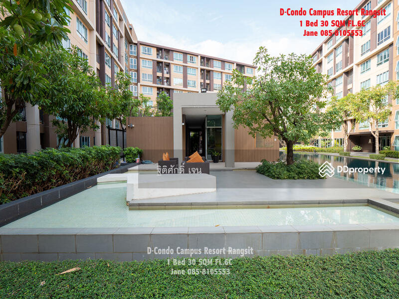Dcondo Campus Resort Rangsit, Pathum Thani, 89 Soi Mu Ban Kritsana House Khlong Luang Road, Khlong Nung, Khlong Luang, Pathum Thani, 1 Bedroom, 30 sqm, Condo For Rent, by TITISAK Jane, 11504503 - DDproperty.com