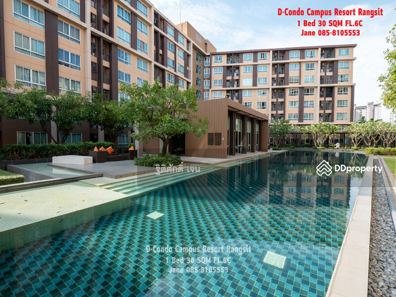 Dcondo Campus Resort Rangsit : ดี คอนโด แคมปัส รีสอร์ท รังสิต, ปทุมธานี, 89 ซอยหมู่บ้านกฤษณาเฮ้าส์ ถนนคลองหลวง, คลองหนึ่ง, คลองหลวง, ปทุมธานี, 30 ตร.ม., คอนโด ให้เช่า, โดย ฐิติศักดิ์ เจน, 11504503 - DDproperty.com