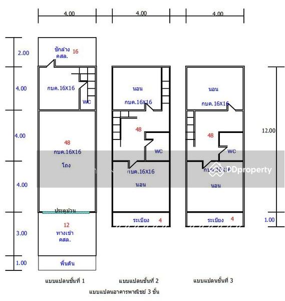ขาย - อาคารพาณิชย์ 1 คูหา แถวมหาวิทยาลัยมหาสารคาม, มหาสารคาม