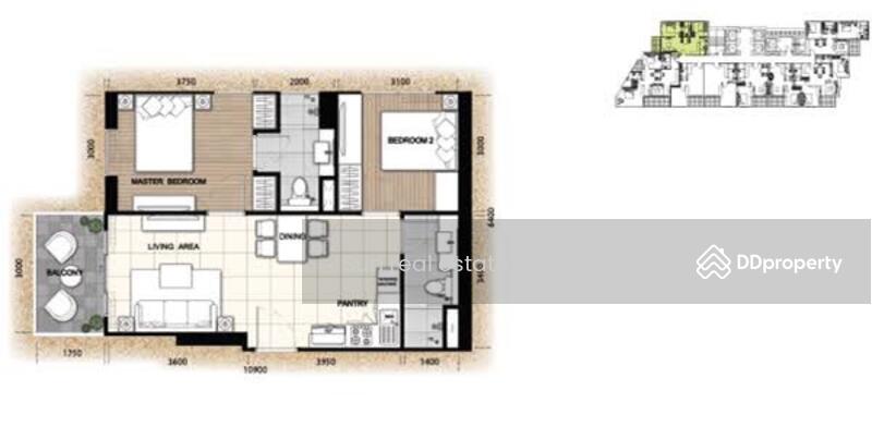 The Palm Wongamat Beach, Chon Buri (Pattaya), Soi Naklua 16, Na Kloe, Bang Lamung (Pattaya), Chon Buri (Pattaya), 2 Bedrooms, 62 sqm, Condo For Rent, by Sun real estate, 11509844 - DDproperty.com