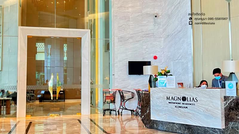 Magnolias Waterfront Residences, Bangkok, 259 Charoen Nakhon Road, Khlong Ton Sai, Khlong San, Bangkok, 2 Bedrooms, 102 sqm, Condo For Rent, by นาริน งาคม, 11514496 - DDproperty.com