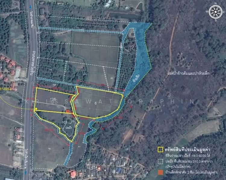 20 rai land next to Phahonyothin Road, near Mae Fah Luang University, Chiang Rai, Nang Lae, Muang Chiang Rai, Chiang Rai, , 32,000 sqm, Land For Sale, by Krissawat Oraphin, 11516388 - DDproperty.com
