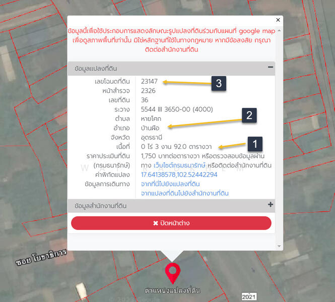 ขาย - บ้านพร้อมที่ดิน, อุดรธานี