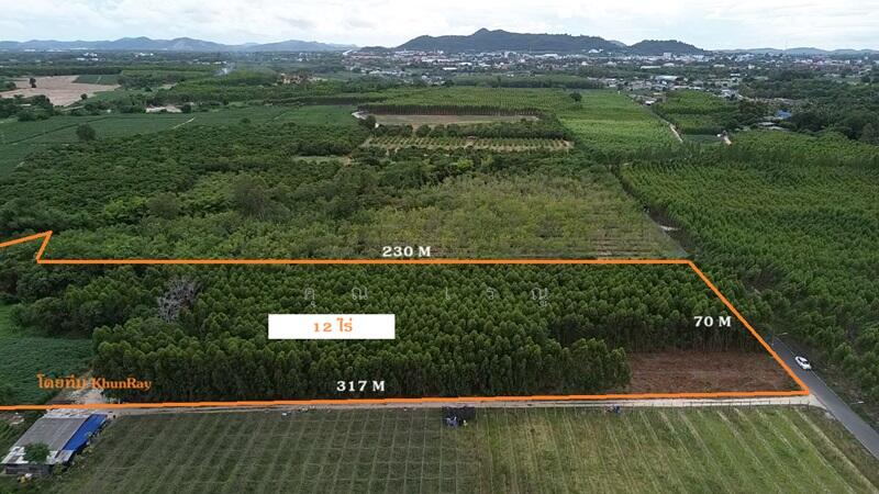 ขาย - ที่ดินสวย 12 ไร่ ด้านหลังติดคลองสาธารณะ, ระยอง