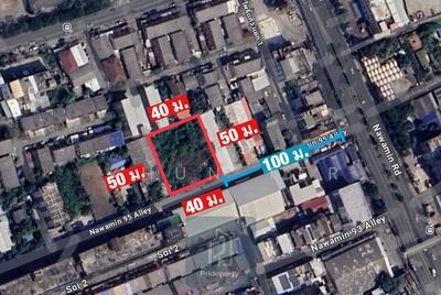 ขาย - ที่ดินเปล่า 500 ตรว. ซอยนวมินทร์ 95, กรุงเทพ