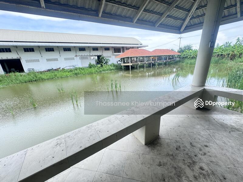 For Sale - Land for sale, factory, warehouse, area 8 rai 2 ngan, next to the road, near Ban Phaeo Hospital., Samut Sakhon