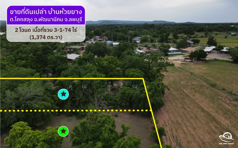 ที่ดินโคกสลุง, ลพบุรี, โคกสลุง, พัฒนานิคม, ลพบุรี, 5,496 ตร.ม., ที่ดิน ขาย, โดย ศรัณยา เศรษฐ์สันติพงศ์, 11550992 - DDproperty.com