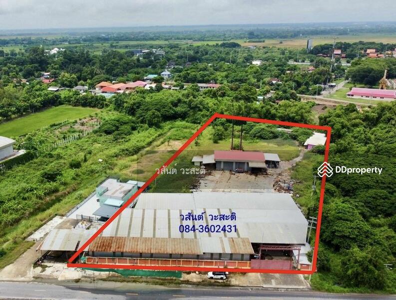 ขาย - ขาย/เช่า โกดัง,โรงงาน อยุธยา พร้อมใบอนุญาต ร.ง4 พื้นที่ 6-3-75 ตร.ว. สูงกว่าถนน 2 เมตร ต.หันสัง, พระนครศรีอยุธยา