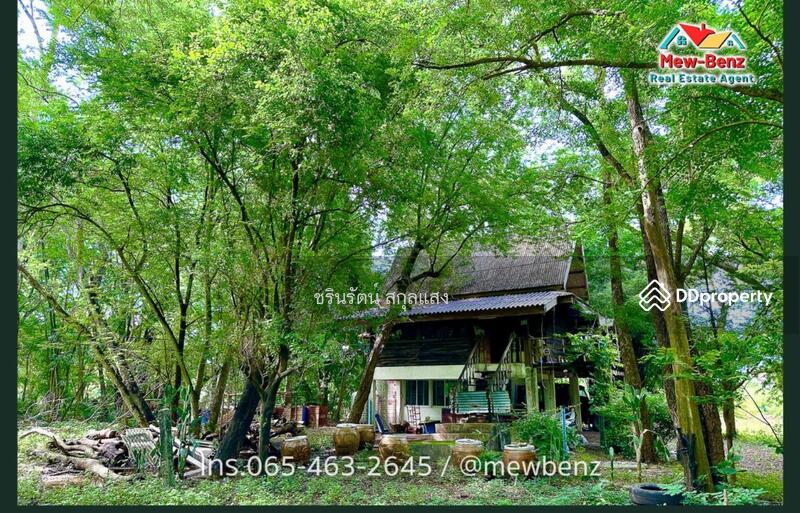 For Sale - Riverside garden house on a 2-1-2 rai plot of lamf in BanSang District , Prachinburi Province, Prachin Buri