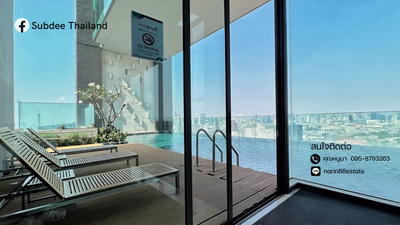 The Breeze Narathiwas, Bangkok, 198 Narathiwat Ratchanakarin Road, Chong Nonsi, Yan Nawa, Bangkok, 1 Bedroom, 45 sqm, Condo For Rent, by นาริน งาคม, 11557160 - DDproperty.com