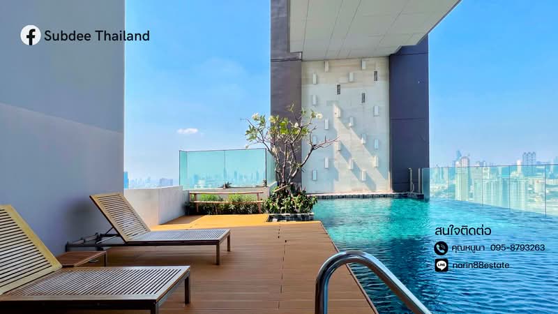 The Breeze Narathiwas, Bangkok, 198 Narathiwat Ratchanakarin Road, Chong Nonsi, Yan Nawa, Bangkok, 1 Bedroom, 45 sqm, Condo For Rent, by นาริน งาคม, 11557160 - DDproperty.com
