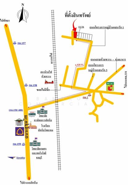 For Sale - Townhouse, Sanrak Village Project, Chon Buri (Pattaya)