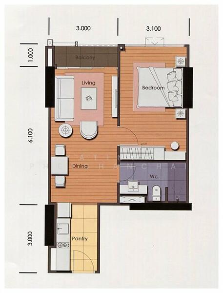 The Line Phahonyothin Park, Bangkok, 1090 Phahonyothin Road, Jom Phon, Chatuchak, Bangkok, 1 Bedroom, 47 sqm, Condo For Rent, by Yatinan Phetchanchai, 11567261 - DDproperty.com