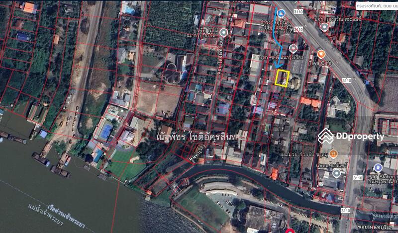 For Sale - Land for sale, Soi Nonthaburi 1, area 109 wa, near Nonthaburi Pier, Chao Phraya River, Nonthaburi
