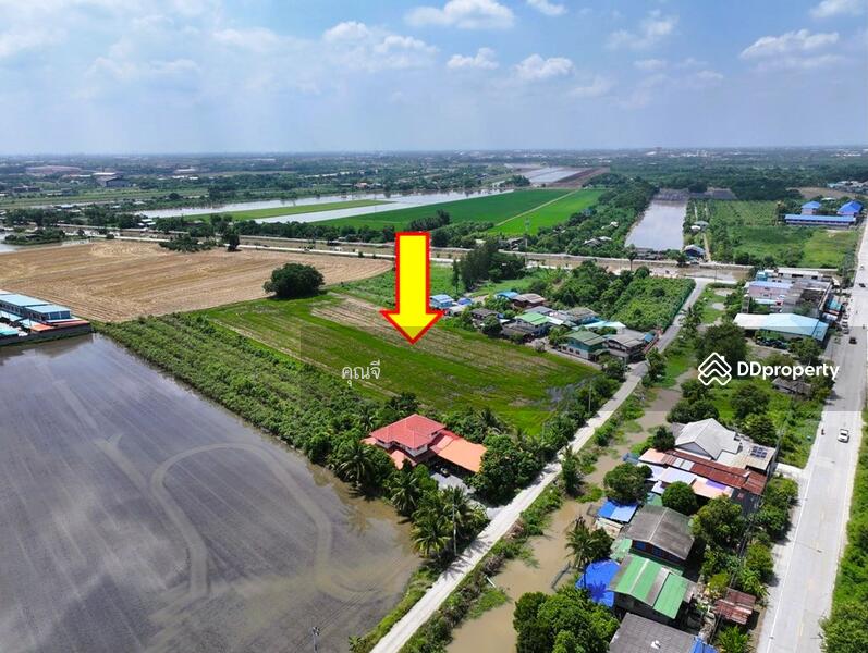 ขาย - ที่ดินแปลงสี่เหลี่ยมสวย! ใกล้ ถนน ทางหลวง 346 ปทุมธานี - บางเลน ขาย ที่ดิน 8 ไร่ ลาดหลุมแก้ว, ปทุมธานี