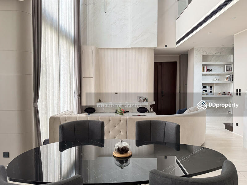 แบบบ้าน Haven: Living Room โต๊ะทานข้าวของโซน Dinning เชื่อมต่อกับโซนห้องนั่งเล่นให้ความรู้สึกกว้างจา