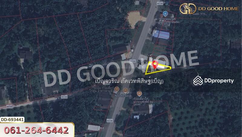 ขาย - ที่ดินเหนือคลอง 73.9 ตร.ว. กระบี่ ใกล้ตลาดนัดต้นท้วย, กระบี่