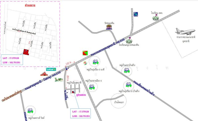 หมู่บ้านอิ่มสุขนาดี, Udon Thani, Na Di, Muang Udon Thani, Udon Thani, 3 Bedrooms, 381 sqm, Single Detached House For Sale, by บมจ.ธนาคารกรุงไทย, 11630660 - DDproperty.com