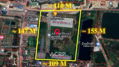 ขาย - ขายที่ดินพร้อมสิ่งปลูกสร้าง ถนนคู่ขนานบางนา-ตราด ใกล้ทางพิเศษบูรพาวิถี, สมุทรปราการ