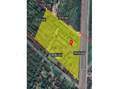 ขาย - ขายที่ดินเปล่า เนื้อที่รวม 9 ไร่ 130 ตารางวา ติดถนนเลียบคลองจุกกระเฌอ, ฉะเชิงเทรา