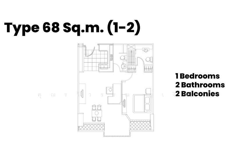 The Fourwings Residence, Bangkok, 335 Srinakarin, Hua Mak, Bang Kapi, Bangkok, 1 Bedroom, 68 sqm, Condo For Rent, by คุณรวีวรรณ อู่เงิน, 11664526 - DDproperty.com