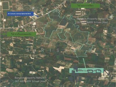 ขาย - ขาย ที่ดิน กบินทร์บุรี 2458-0-35 ไร่ ผังเมืองสีม่วง เหมาะทำนิคม มีไฟฟ้ากำลังสูง ผ่านที่ดิน, ปราจีนบุรี