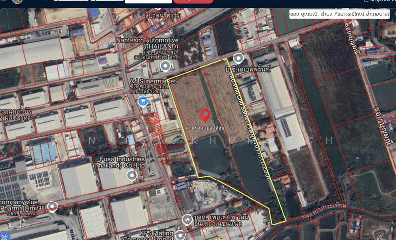 ขาย - ขายที่ดินผังม่วง วัดบัวโรย บางเสาธง สมุทรปราการ, สมุทรปราการ