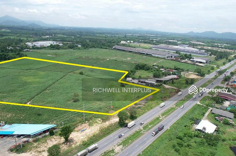 For Sale - Land for sale, 27 rai, on main road 331, back side next to canal, Ban Bueng District,, Chon Buri