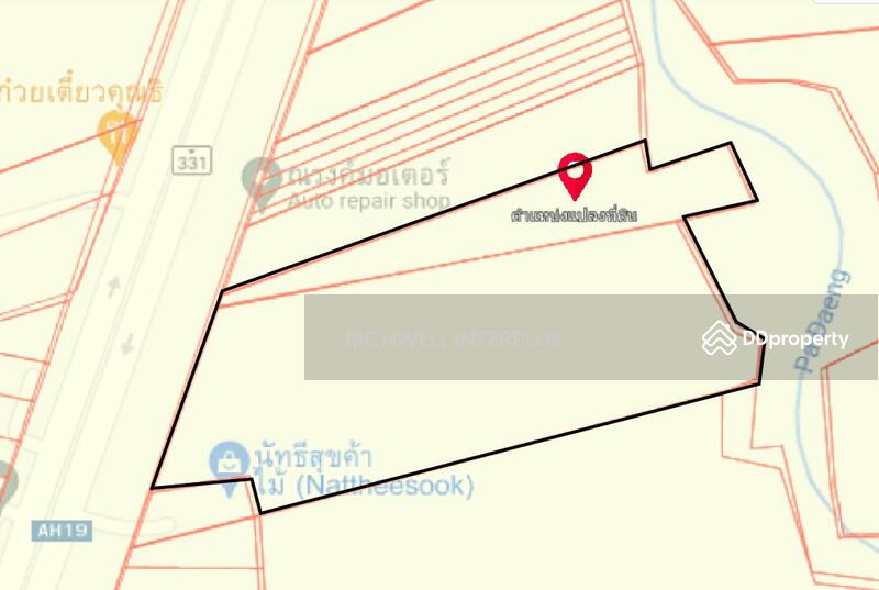 For Sale - Land for sale, 27 rai, on main road 331, back side next to canal, Ban Bueng District,, Chon Buri