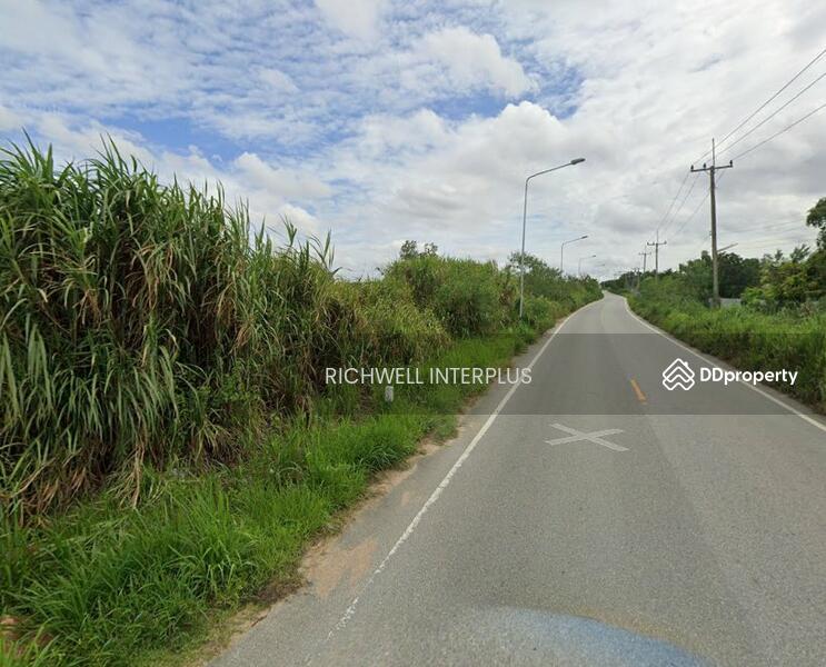 For Sale - Land for sale in Khao Khan Song, purple pattern, area 46 rai, width 490 meters, Chon Buri