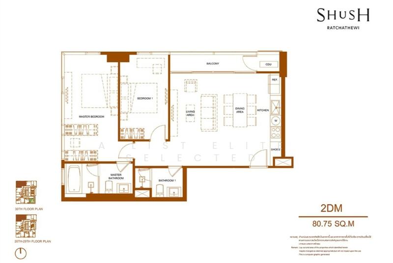 SHUSH Ratchathewi, Bangkok, Phayathai Road, Thung Phaya Thai, Ratchathewi, Bangkok, 2 Bedrooms, 81 sqm, Condo For Sale, by A LIST ELITE SELECTED, 11690986 - DDproperty.com