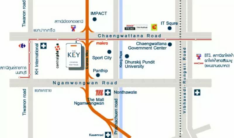 The Key Cheangwattana : เดอะ คีย์ แจ้งวัฒนะ, นนทบุรี, Soi 4, Chaeng Watthana Road, บางตลาด, ปากเกร็ด, นนทบุรี, 35 ตร.ม., Condo ขาย, โดย Sirithong Saetang, 11693469 - DDproperty.com
